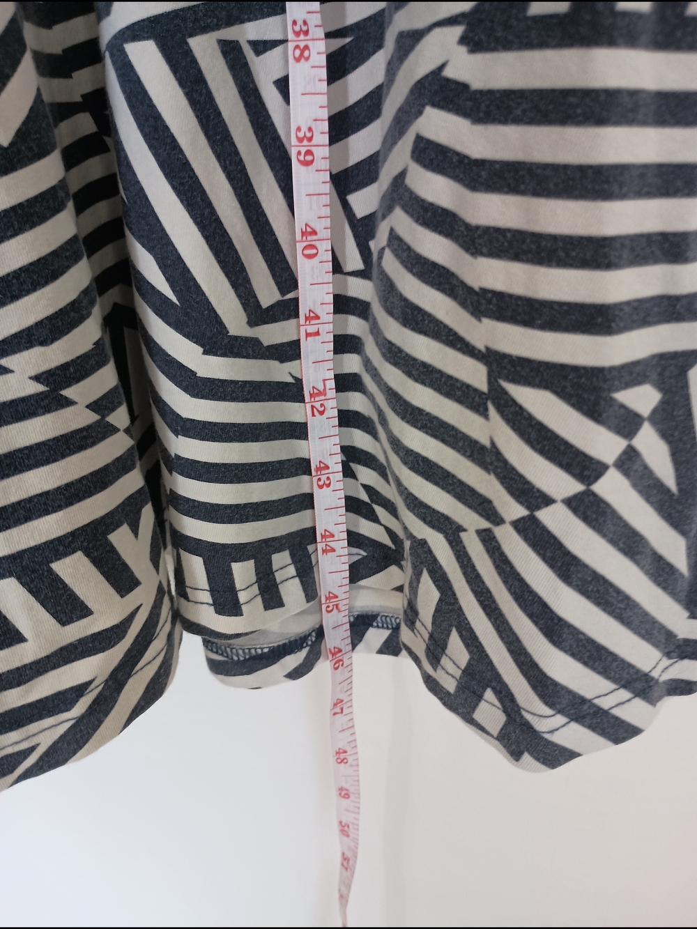 Pact Organic Cotton Fit & Flare Midi Dress Geometric Stripes - Picture 11 of 14